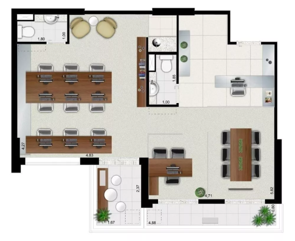 Apartamento, 3 quartos, 94 m² - Foto 3