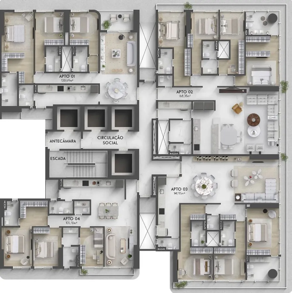 Cobertura, 2 quartos, 60 m² - Foto 4