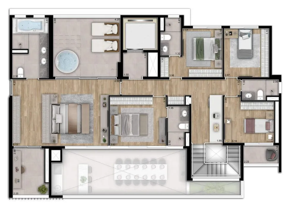 Apartamento, 3 quartos, 143 m² - Foto 6