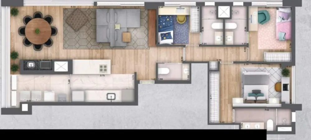 Cobertura, 3 quartos, 211 m² - Foto 7