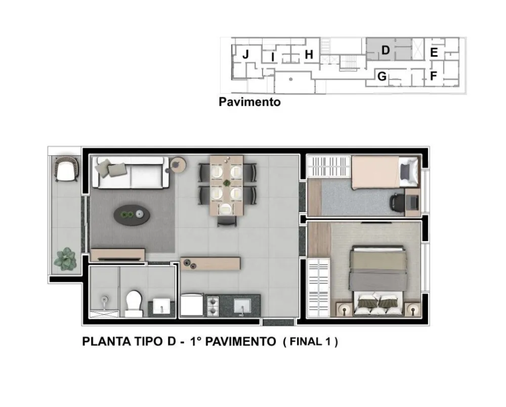 Apartamento, 2 quartos, 55 m² - Foto 4