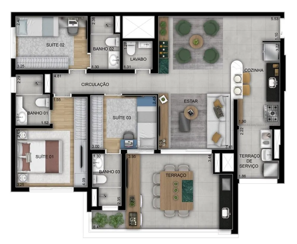 Apartamento, 3 quartos, 86 m² - Foto 9