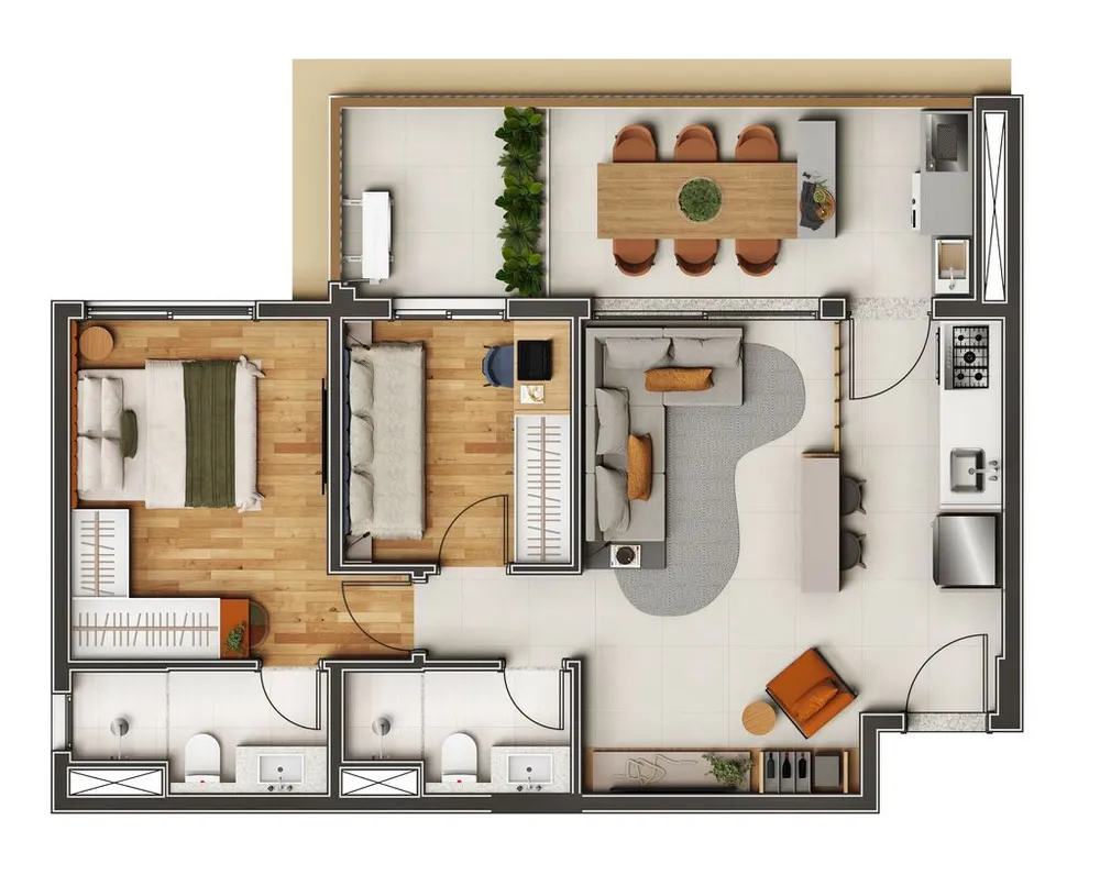 Kitnet-Studio, 33 m² - Foto 9