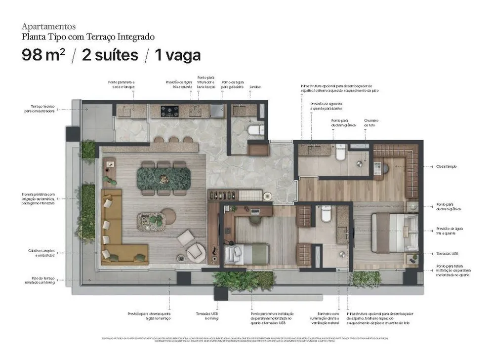 Apartamento, 1 quarto, 52 m² - Foto 8