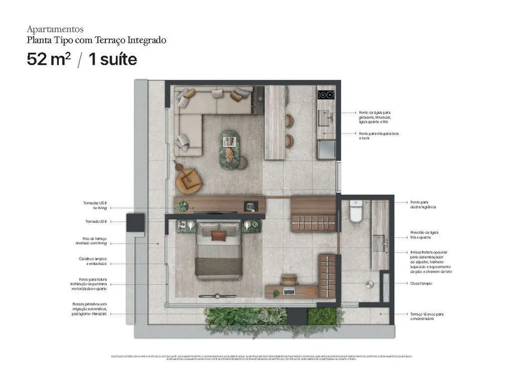 Apartamento, 1 quarto, 52 m² - Foto 7