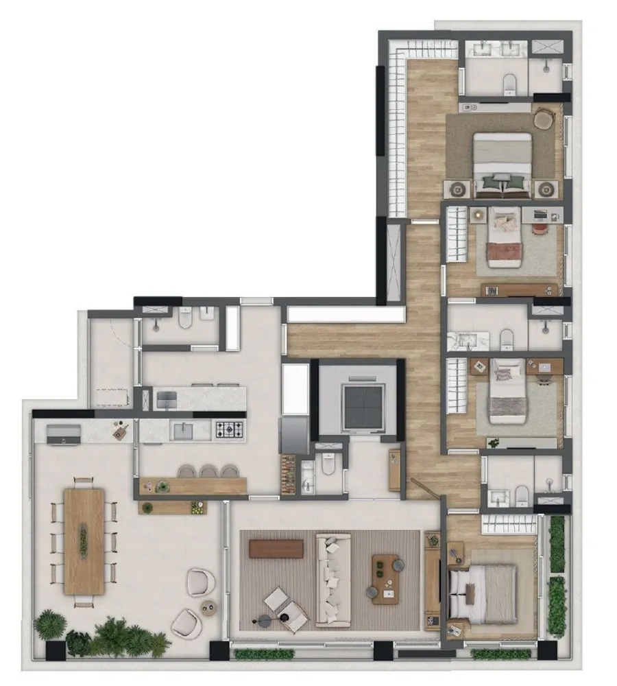 Apartamento, 4 quartos, 182 m² - Foto 9