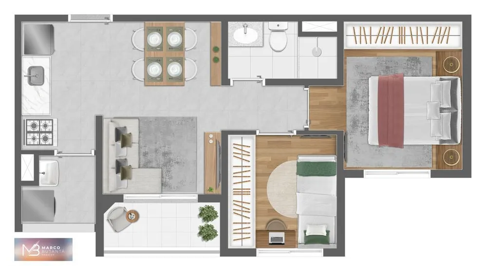Apartamento, 1 quarto, 30 m² - Foto 6