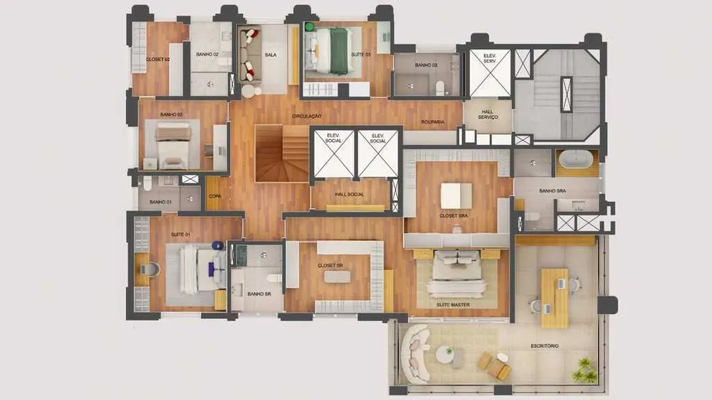 Apartamento, 4 quartos, 893 m² - Foto 12