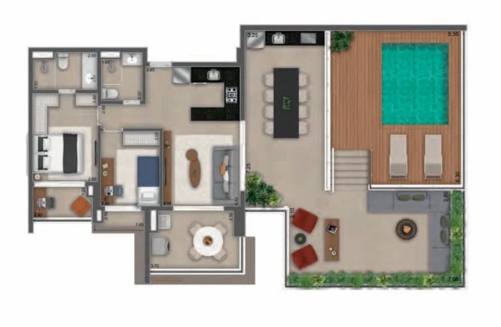 Apartamento, 2 quartos, 69 m² - Foto 8