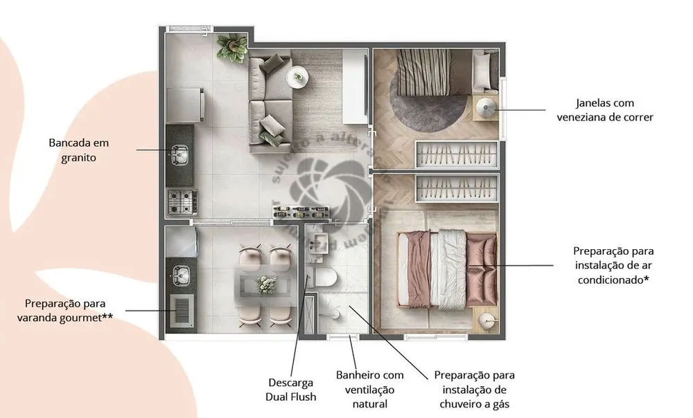 Apartamento, 2 quartos, 38 m² - Foto 10