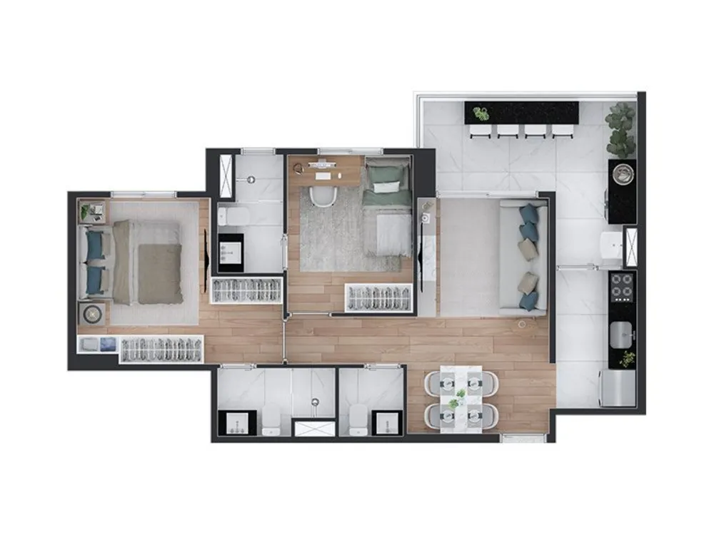 Apartamento, 2 quartos, 88 m² - Foto 8