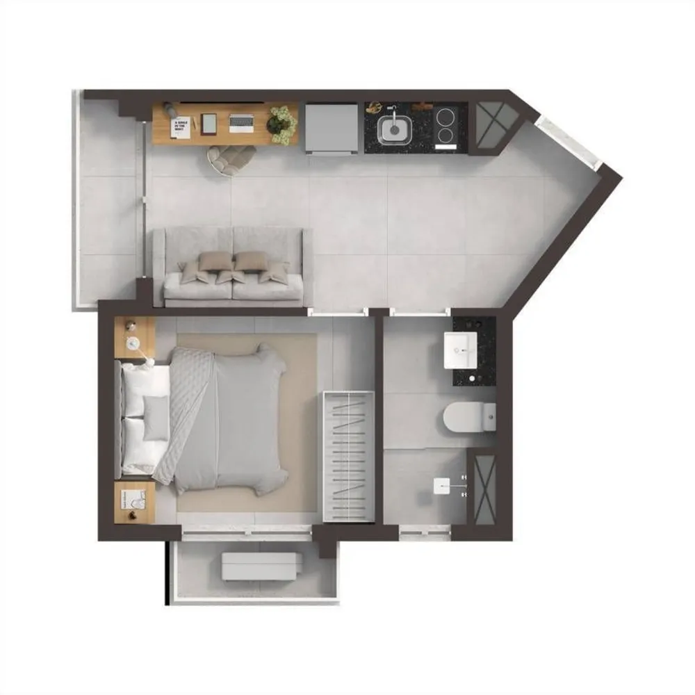 Kitnet-Studio, 18 m² - Foto 7