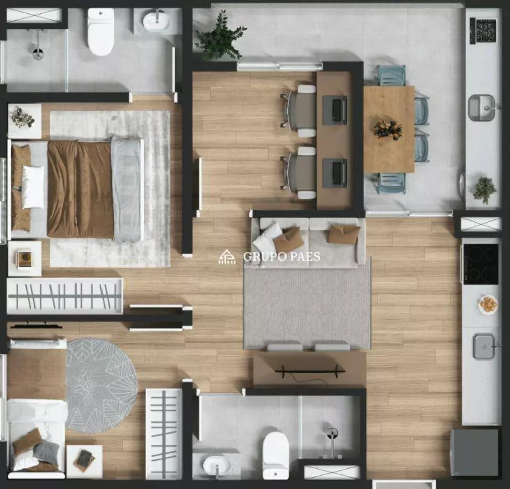 Apartamento, 2 quartos, 29 m² - Foto 3