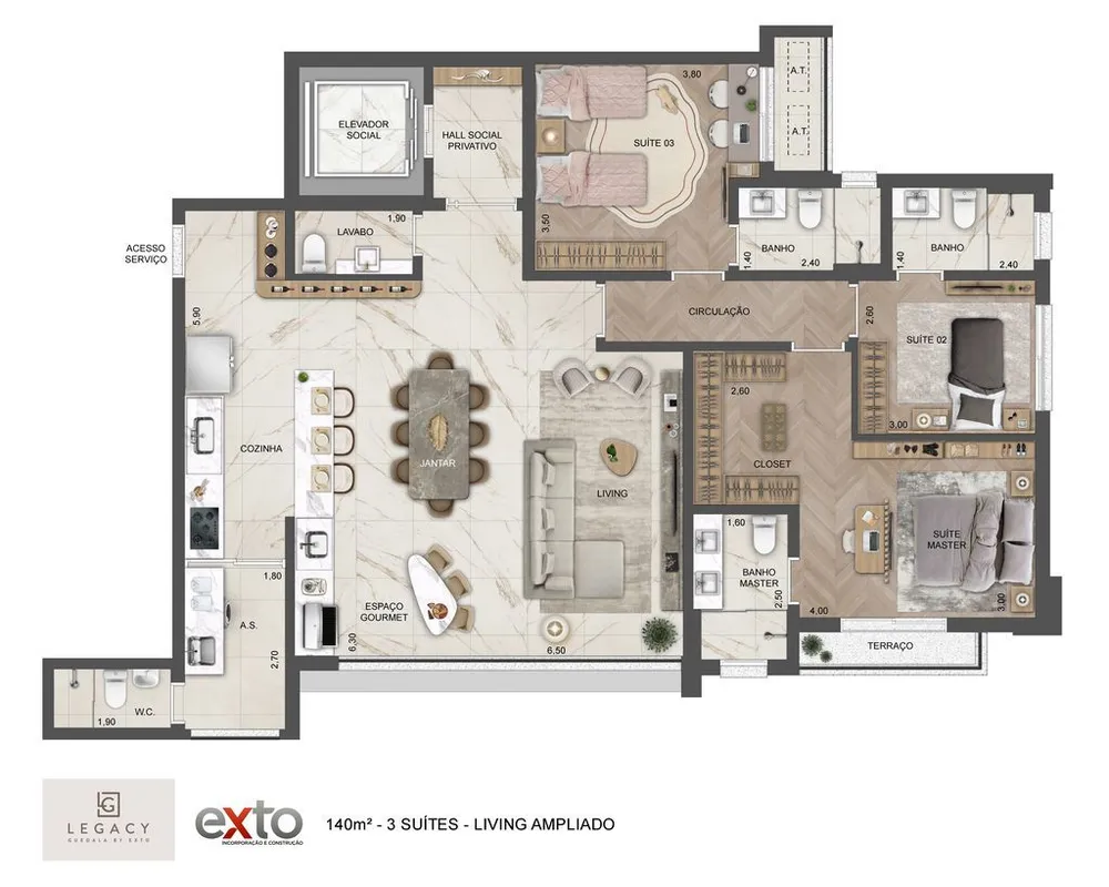 Apartamento, 4 quartos, 173 m² - Foto 9