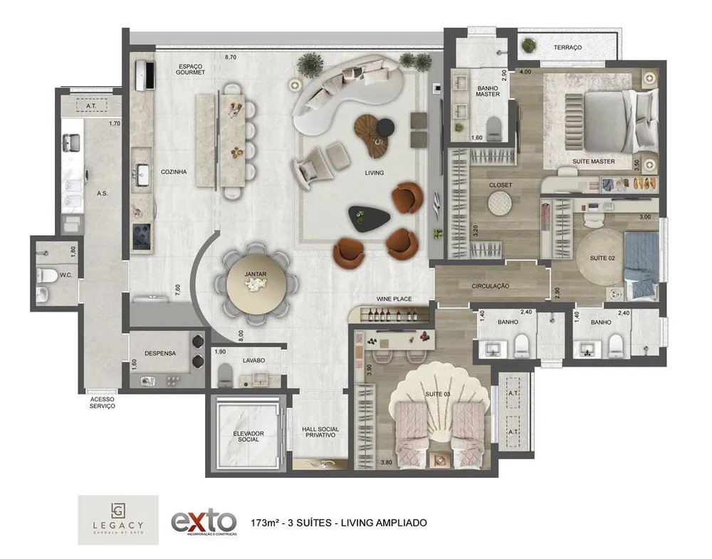 Apartamento, 4 quartos, 173 m² - Foto 10