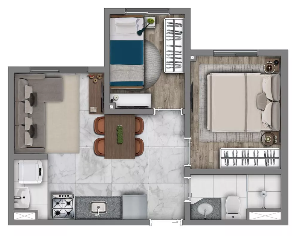 Apartamento, 3 quartos, 93 m² - Foto 2