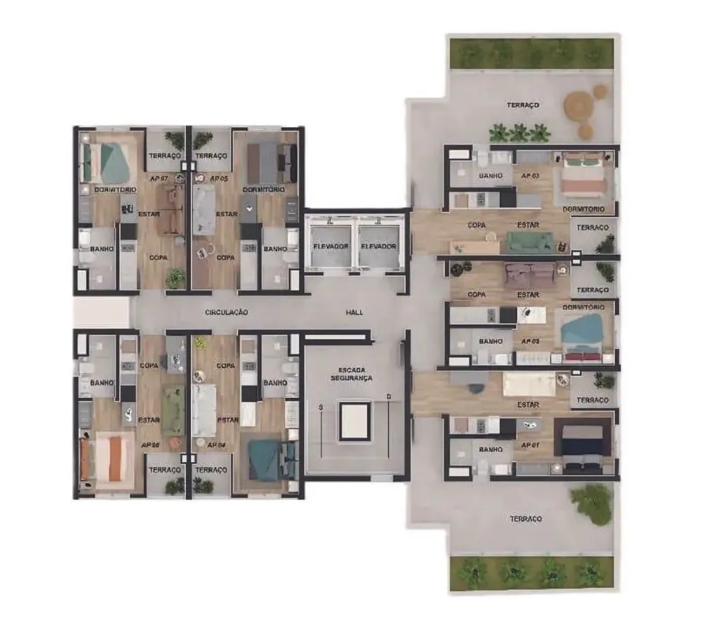 Apartamento, 1 quarto, 36 m² - Foto 2