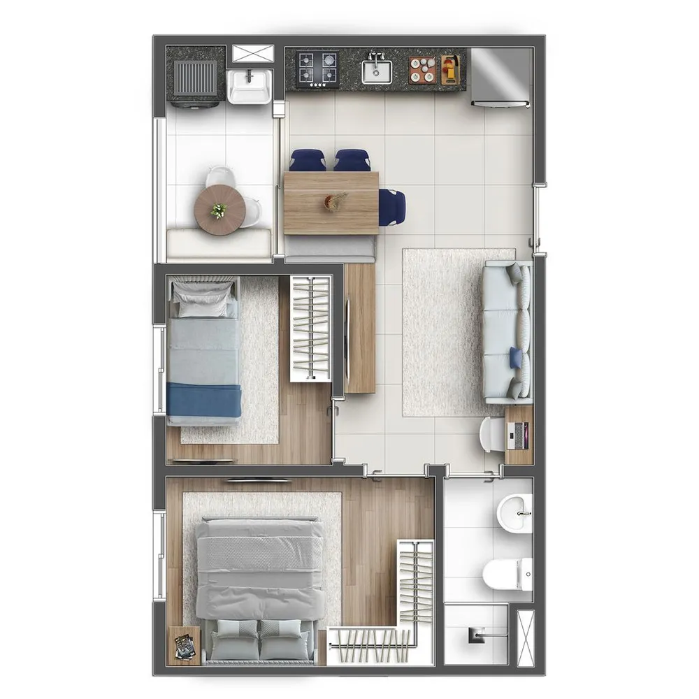 Apartamento, 2 quartos, 61 m² - Foto 3