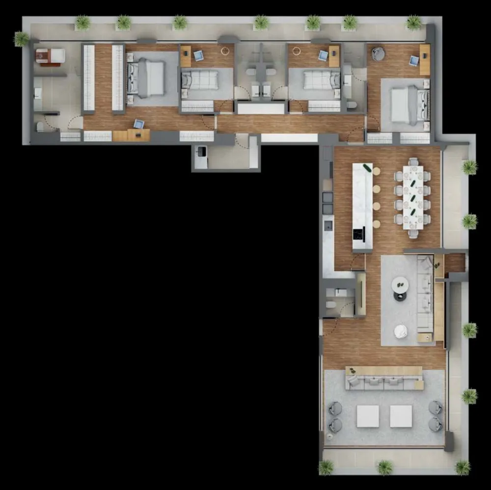 Apartamento, 1 quarto, 96 m² - Foto 2