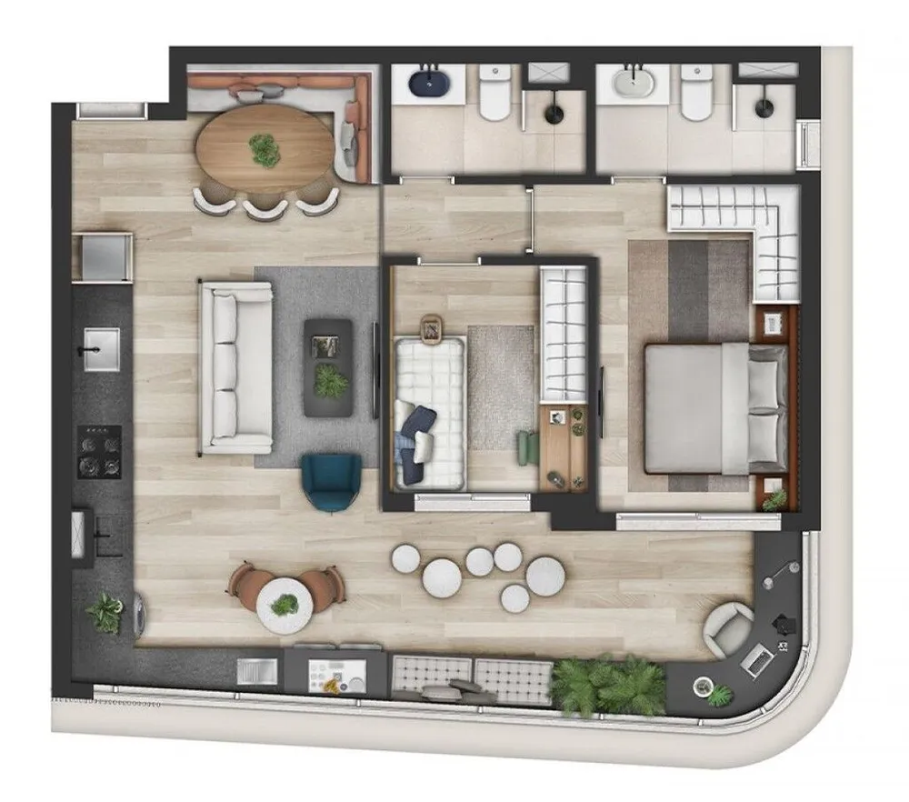 Apartamento, 2 quartos, 60 m² - Foto 9
