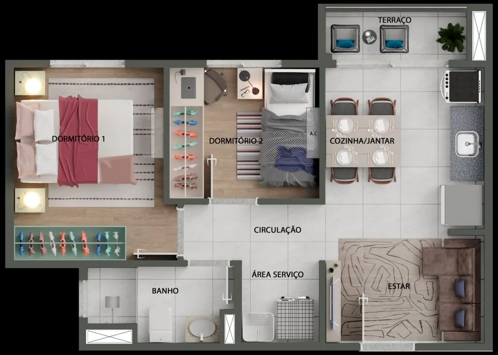 Apartamento, 2 quartos, 37 m² - Foto 5
