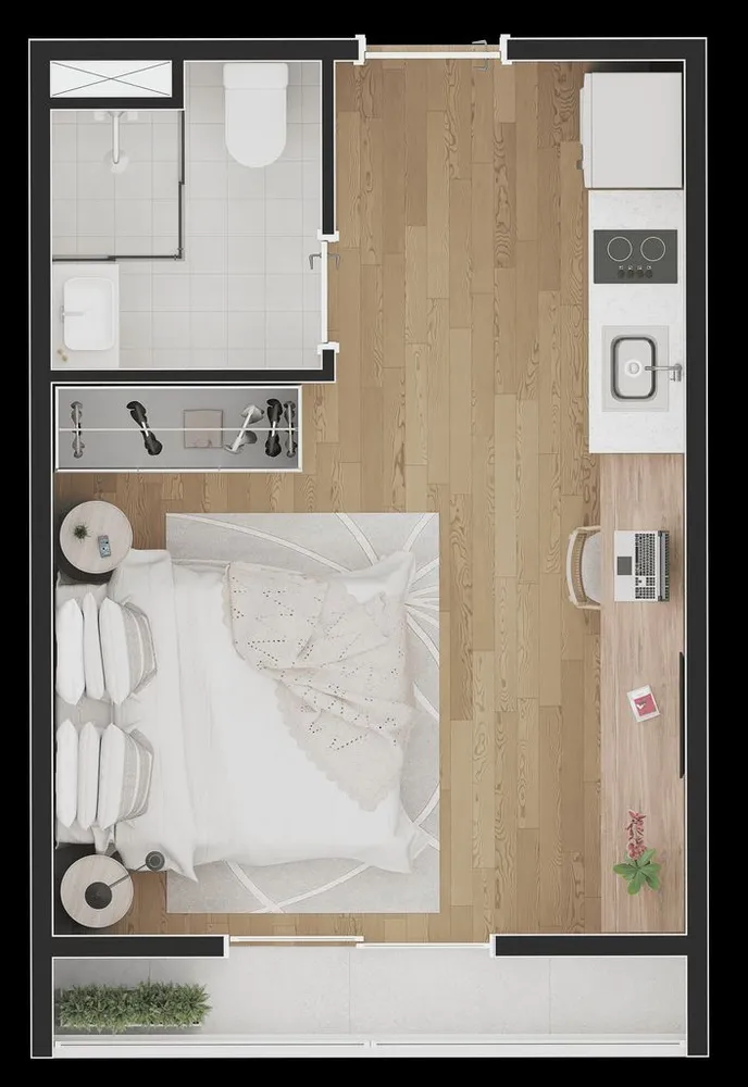 Apartamento, 1 quarto, 24 m² - Foto 5