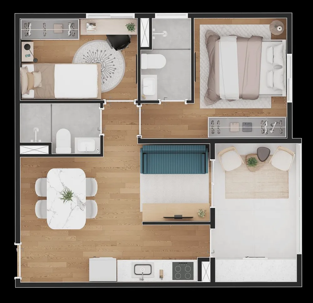 Apartamento, 1 quarto, 24 m² - Foto 6