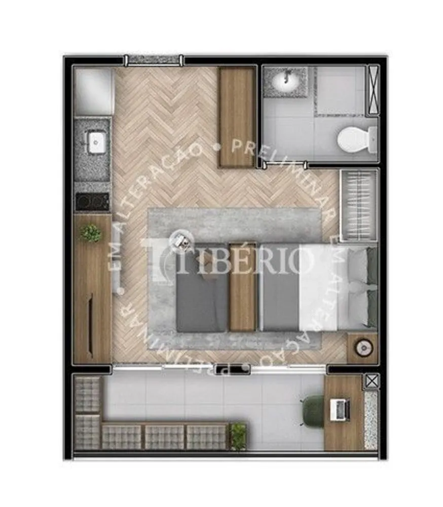 Apartamento, 2 quartos, 45 m² - Foto 2