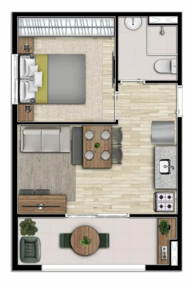 Apartamento, 2 quartos, 39 m² - Foto 12