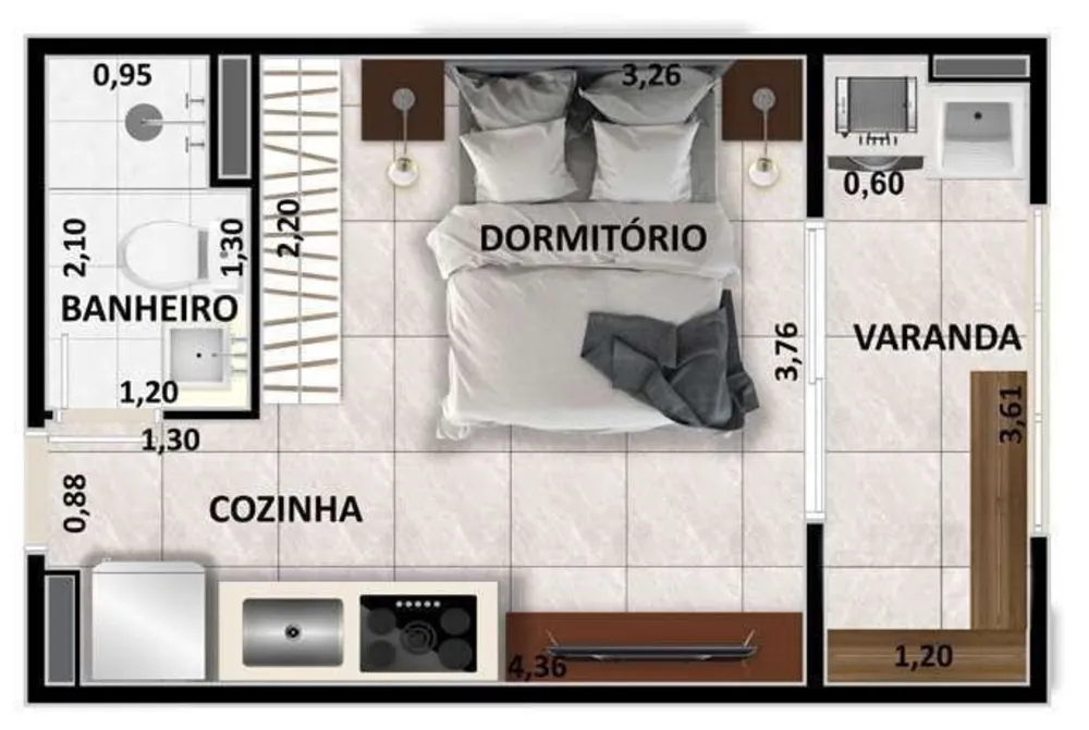 Apartamento, 2 quartos, 61 m² - Foto 5