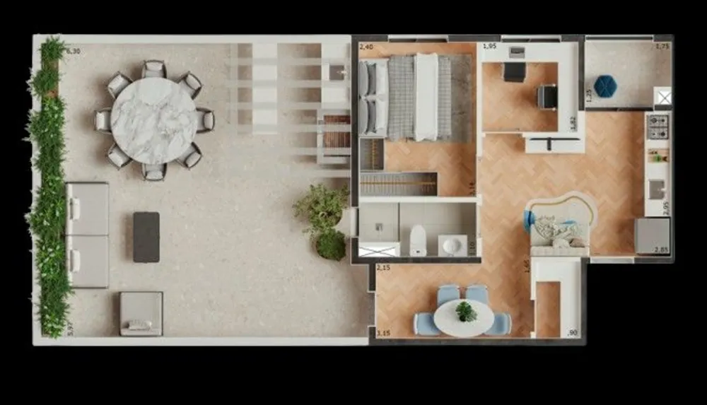 Apartamento, 1 quarto, 30 m² - Foto 3