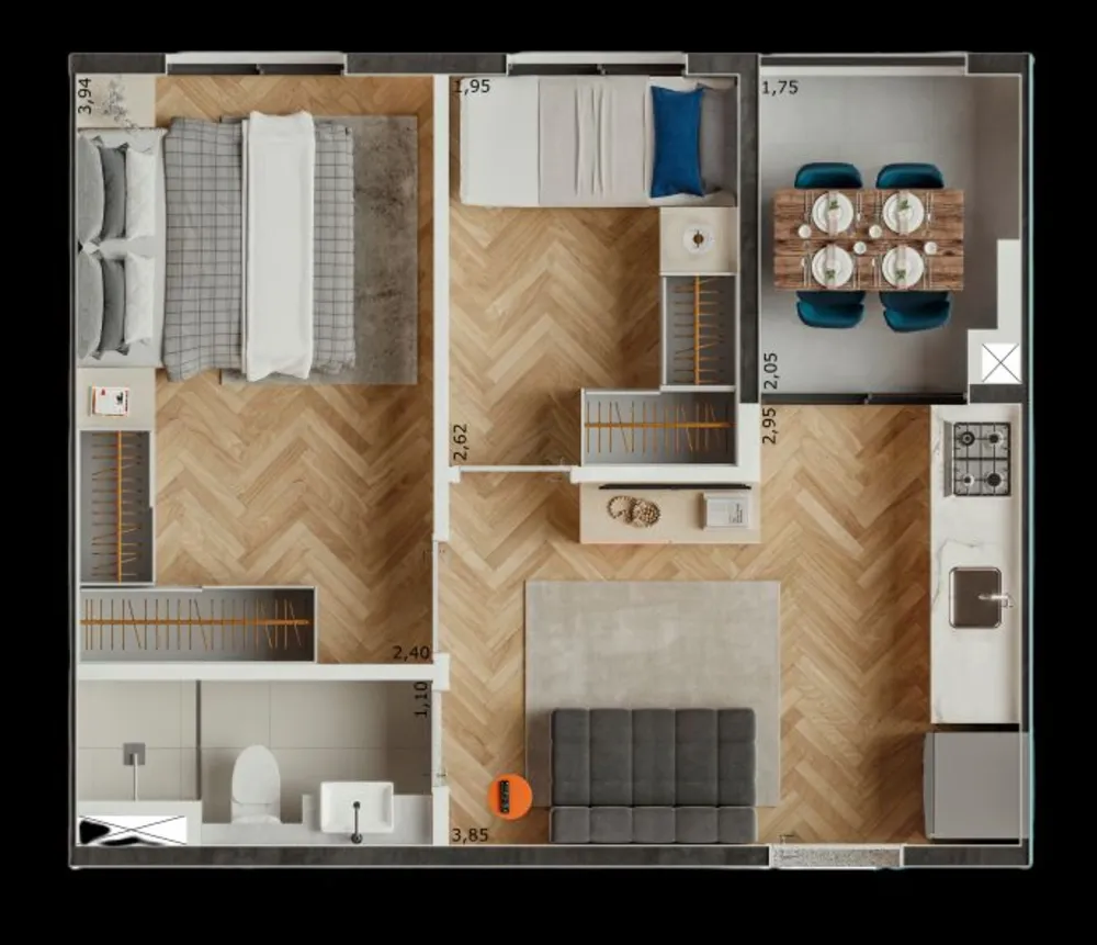 Apartamento, 1 quarto, 30 m² - Foto 6