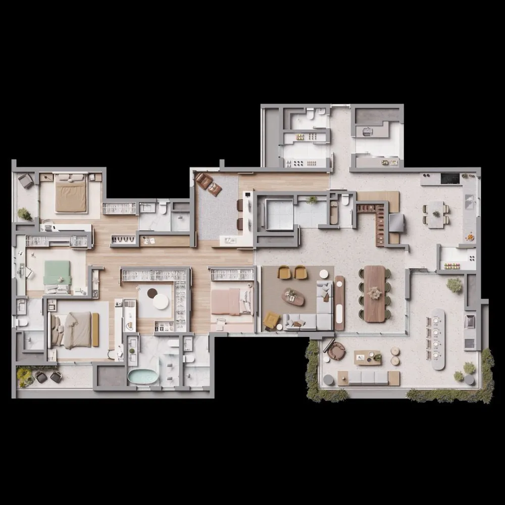 Apartamento, 4 quartos, 219 m² - Foto 2