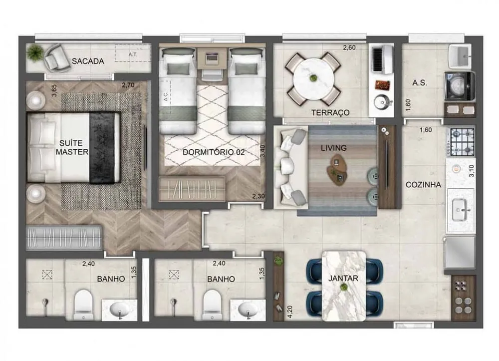 Cobertura, 3 quartos, 187 m² - Foto 7