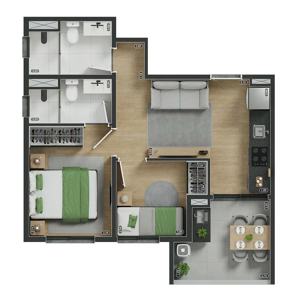 Apartamento, 1 quarto, 30 m² - Foto 11