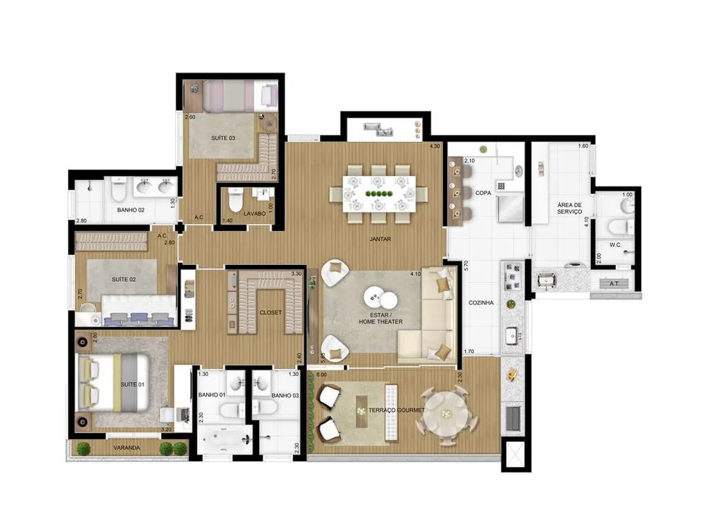 Cobertura, 3 quartos, 247 m² - Foto 20