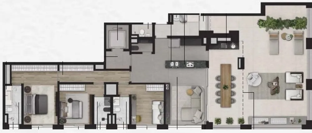 Apartamento, 2 quartos, 195 m² - Foto 11
