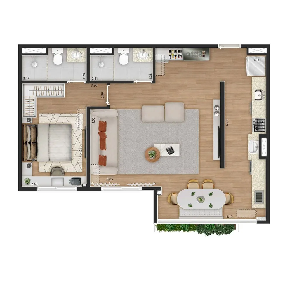 Apartamento, 2 quartos, 67 m² - Foto 7