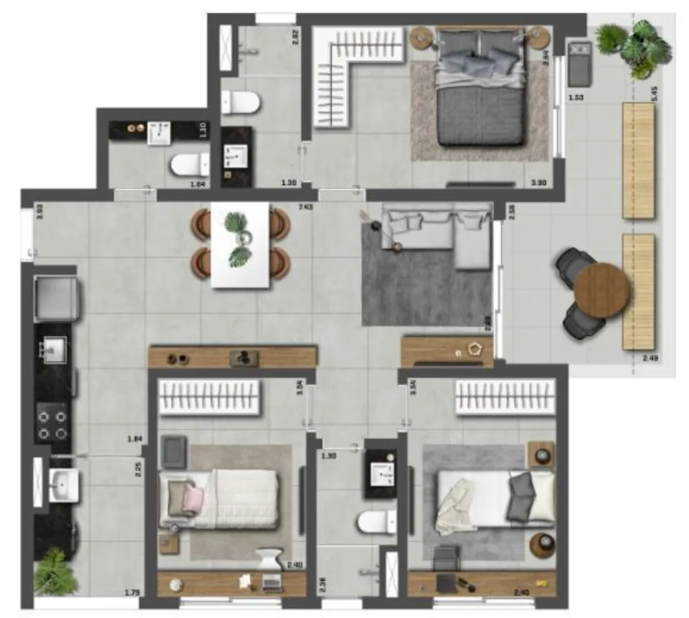 Apartamento, 3 quartos, 85 m² - Foto 8