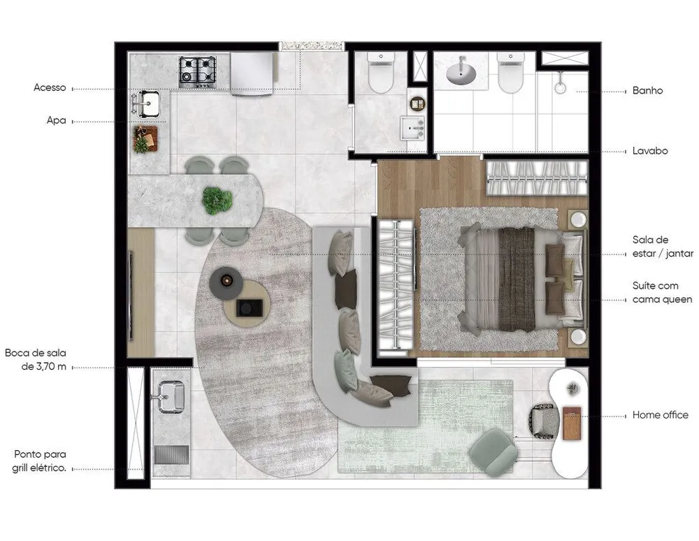 Apartamento, 2 quartos, 75 m² - Foto 6