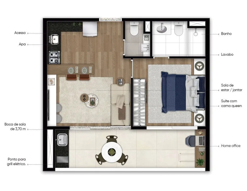 Apartamento, 2 quartos, 75 m² - Foto 8