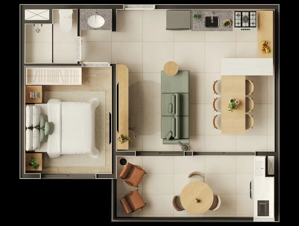 Apartamento, 2 quartos, 43 m² - Foto 9