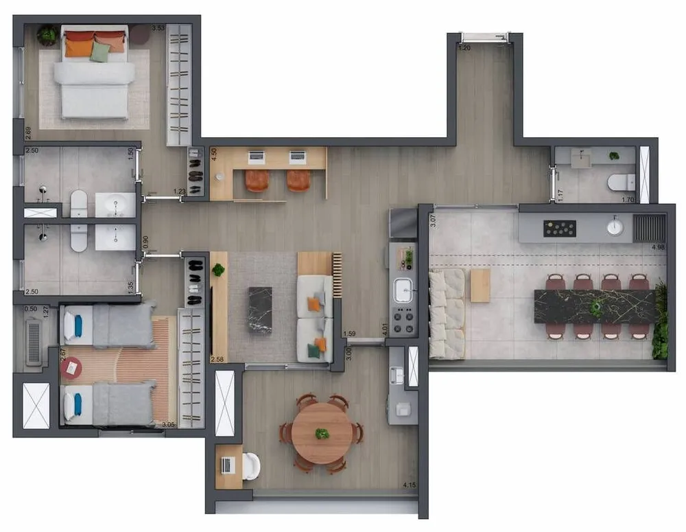 Apartamento, 2 quartos, 60 m² - Foto 5