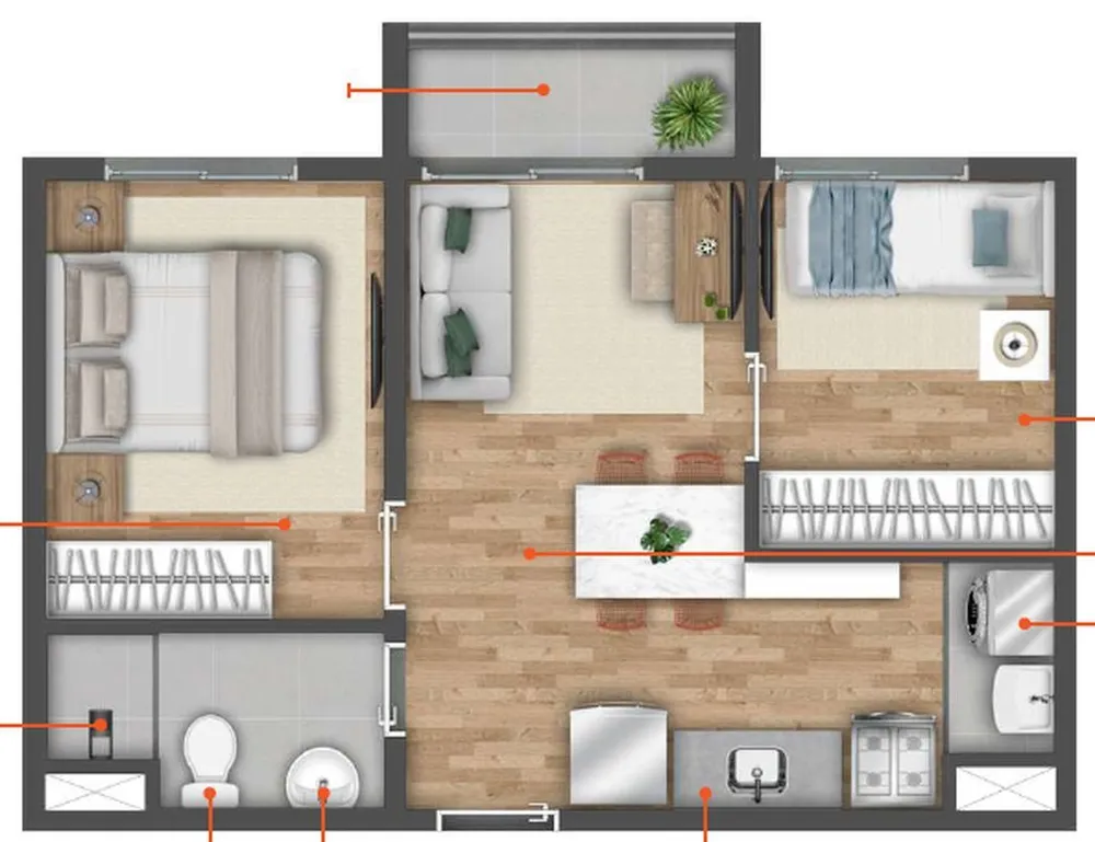 Apartamento, 2 quartos, 40 m² - Foto 12