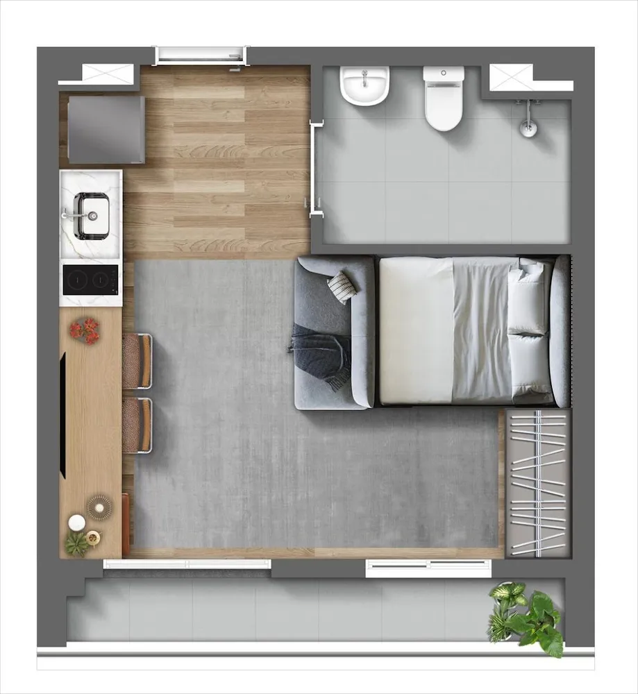 Apartamento, 2 quartos, 57 m² - Foto 4