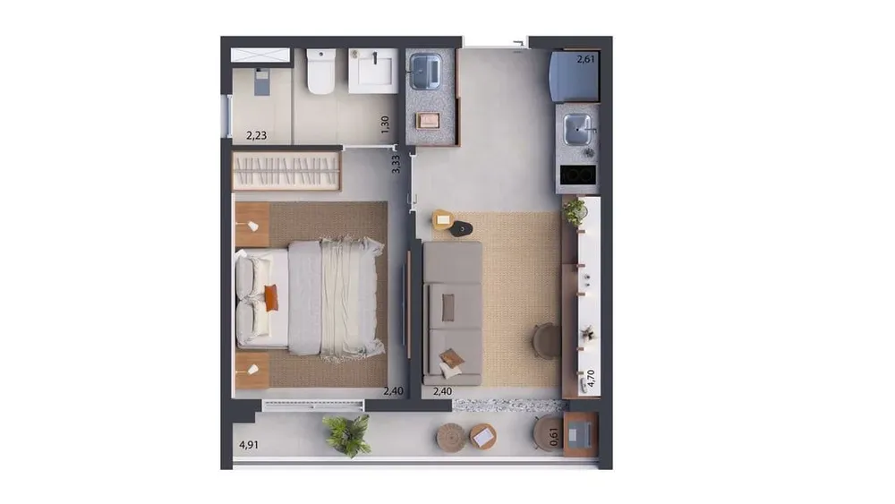 Apartamento, 2 quartos, 58 m² - Foto 9