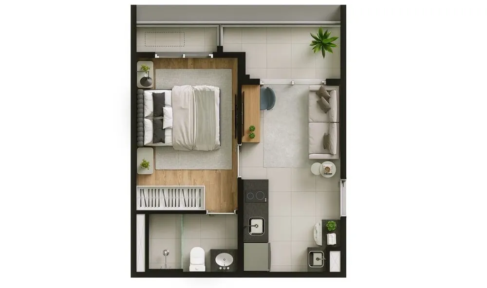 Apartamento, 1 quarto, 37 m² - Foto 5
