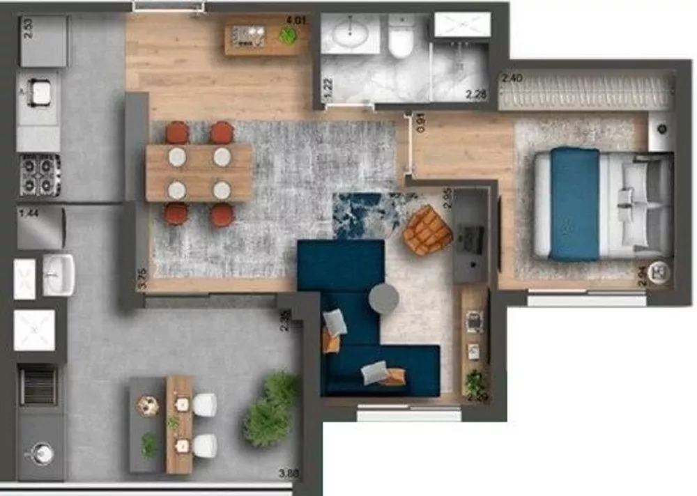 Apartamento, 2 quartos, 63 m² - Foto 6