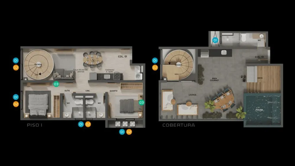 Cobertura, 2 quartos, 43 m² - Foto 5