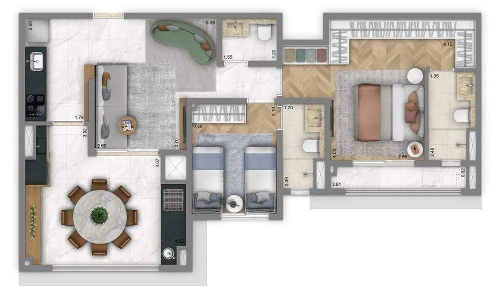 Apartamento, 3 quartos, 188 m² - Foto 8